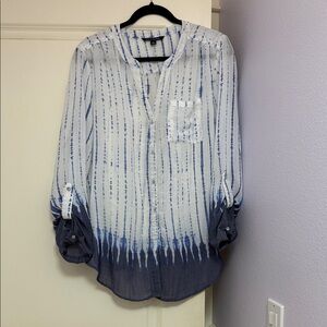 Zac & Rachel Blue and White Striped Blouse